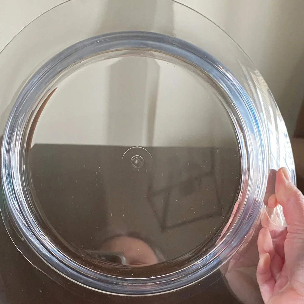 Flared Clear Acrylic Serving Bowl (NWOT)